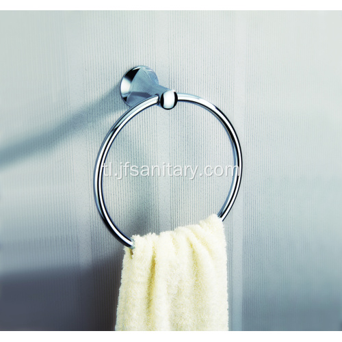 Mga Accessory ng Banyo Chrome Plated Brass Towel Ring.